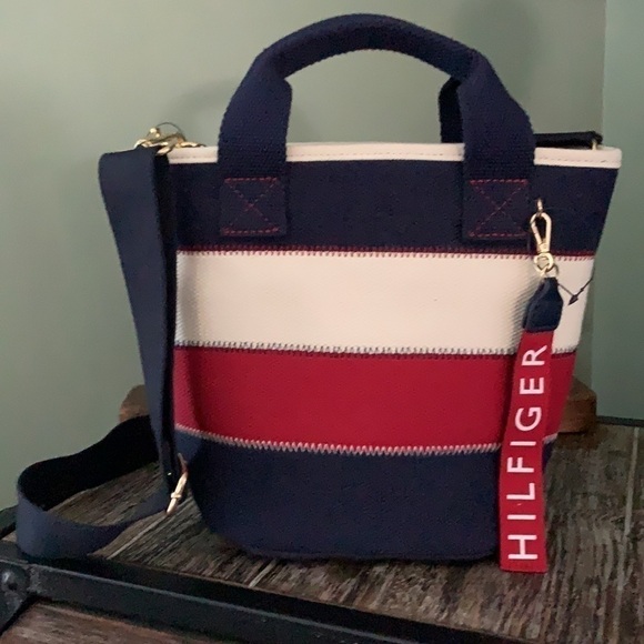 TOMMY HILFIGER Mini Nautical Canvas Bag - Picture 1 of 11